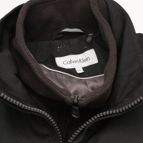 Calvin Klein Men's Black Full Zip Double Closure Jacket Large - Picture 5 of 6
